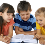 children reading